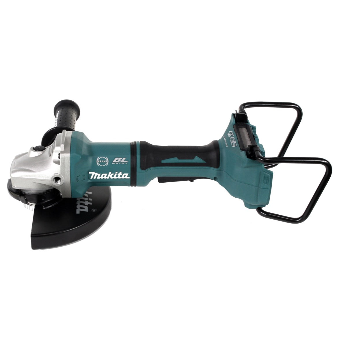 Makita DGA 900 ZKX2 Akku Winkelschleifer 36V ( 2x18V ) 230mm Brushless Solo + Ezynut + 5x Trennscheibe + Koffer - ohne Akku, ohne Ladegerät - Toolbrothers