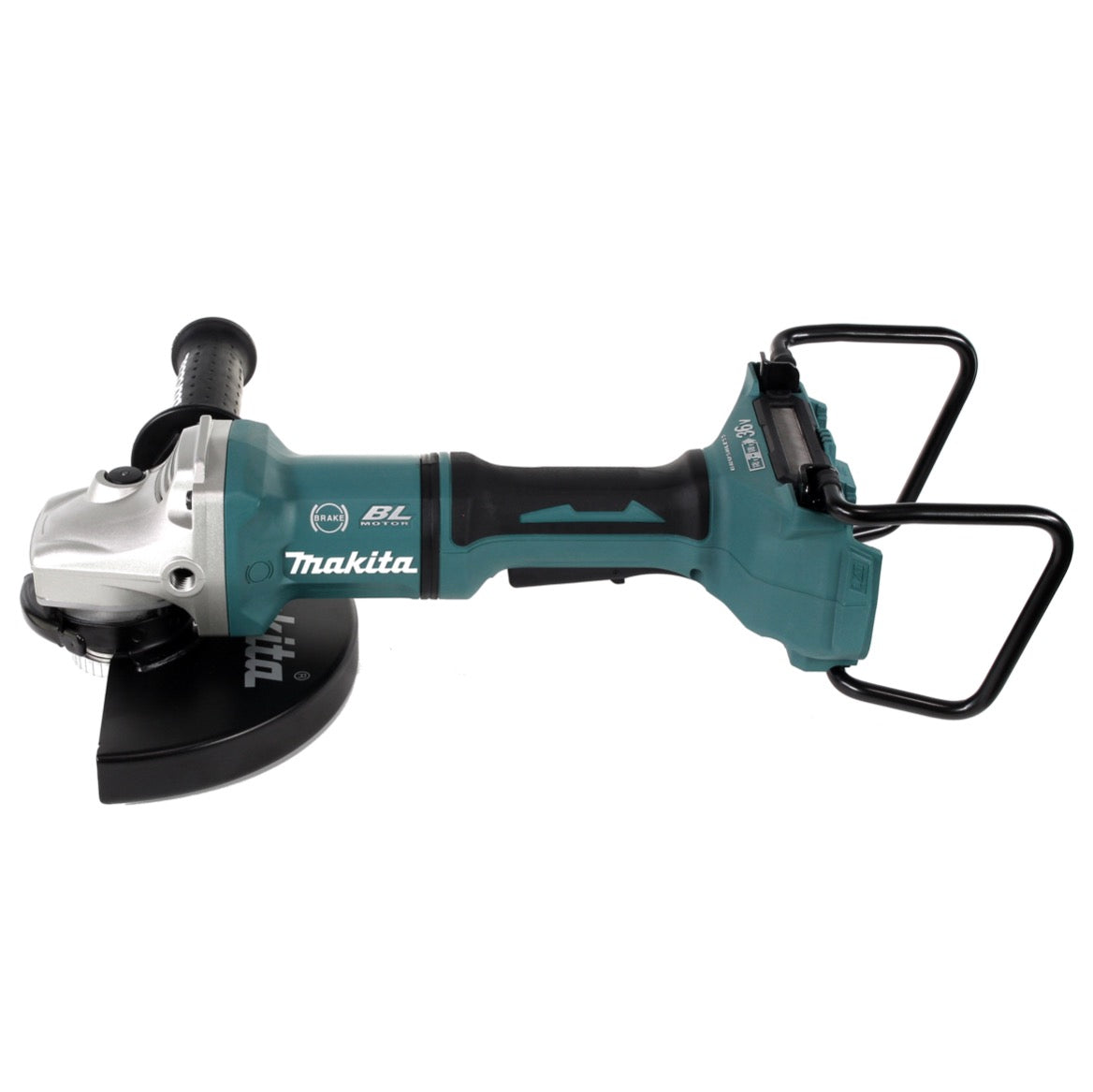 Makita DGA 900 PMKX2 Akku Winkelschleifer 36V ( 2x18V ) 230mm Brushless + 2x Akku 4,0Ah + Doppelladegerät + Ezynut + Koffer - Toolbrothers