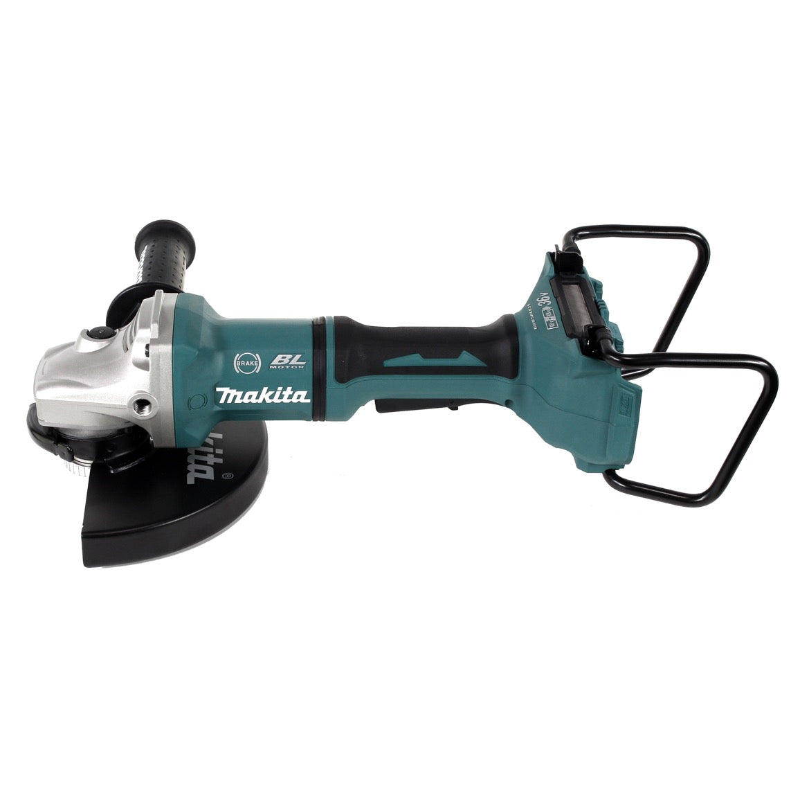 Makita DGA 900 PGKX2 Akku Winkelschleifer 36V ( 2x18V ) 230mm Brushless + 2x Akku 6,0Ah + Doppelladegerät + Ezynut + Koffer - Toolbrothers