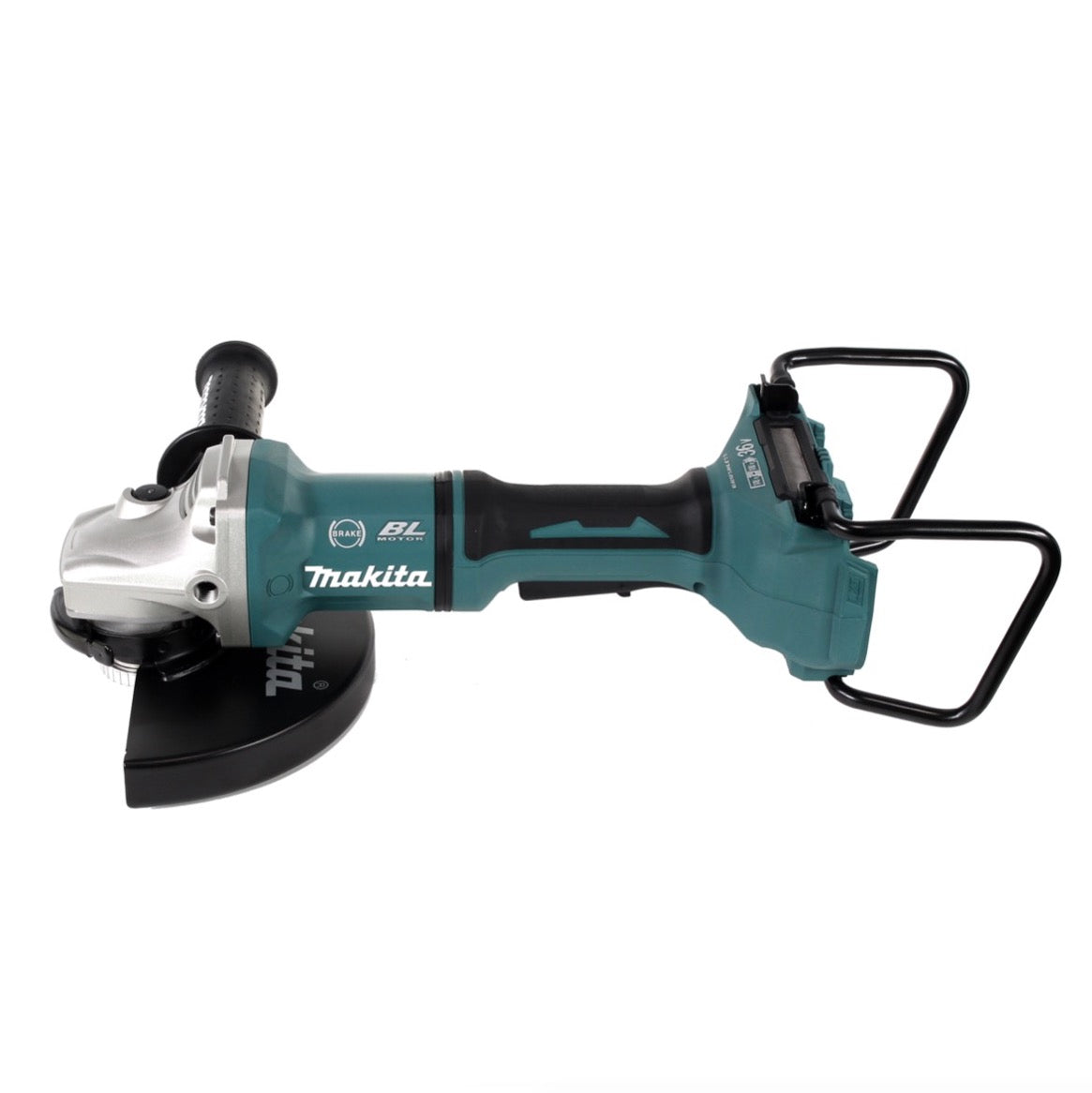 Makita DGA 900 G4KX2 Akku Winkelschleifer 36V ( 2x18V ) 230mm Brushless + 4x Akku 6,0Ah + Doppelladegerät + Ezynut + Koffer - Toolbrothers