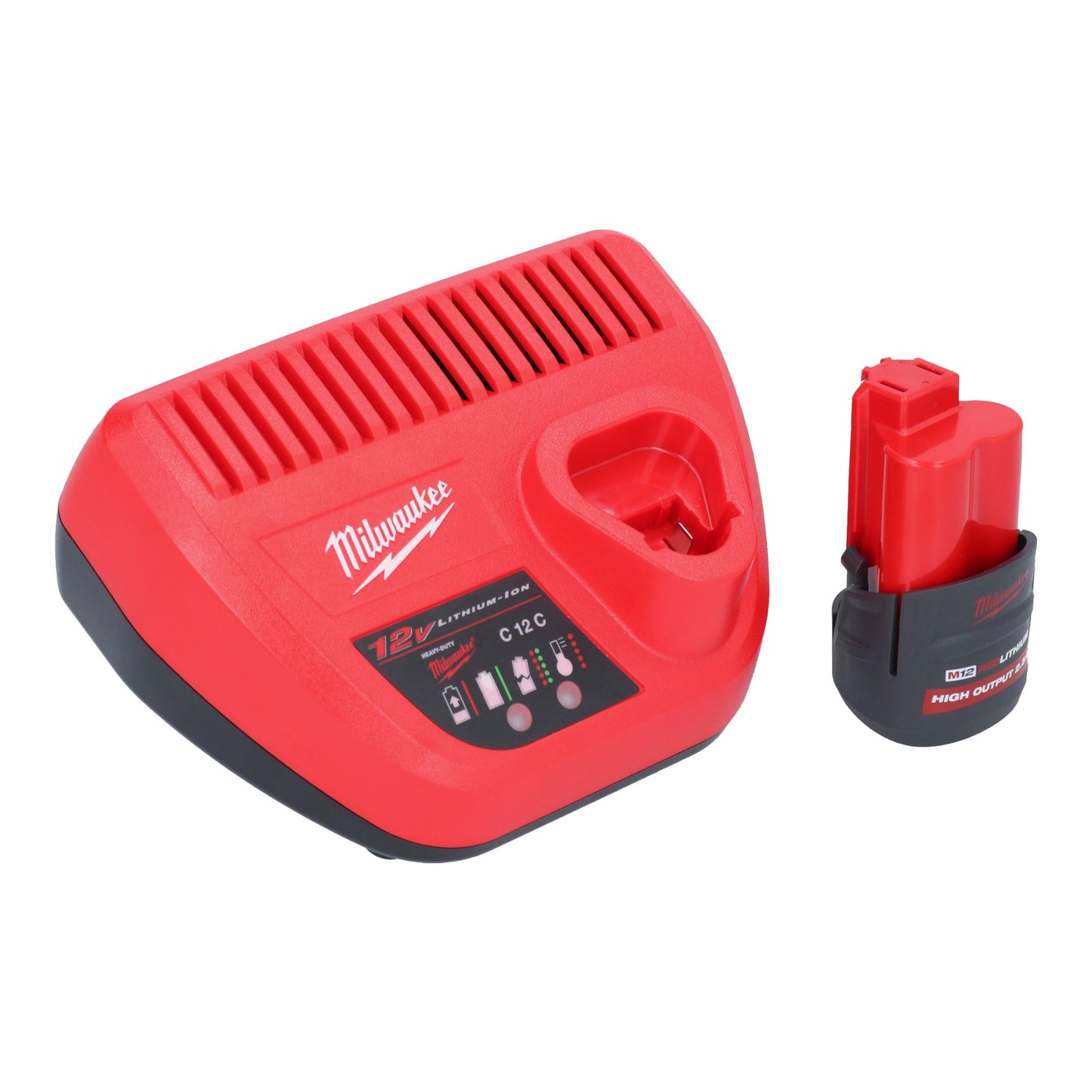 Scie sauteuse sans balais Milwaukee M12 FJS-251 12 V 22 mm + 1 batterie 2,5 Ah + chargeur