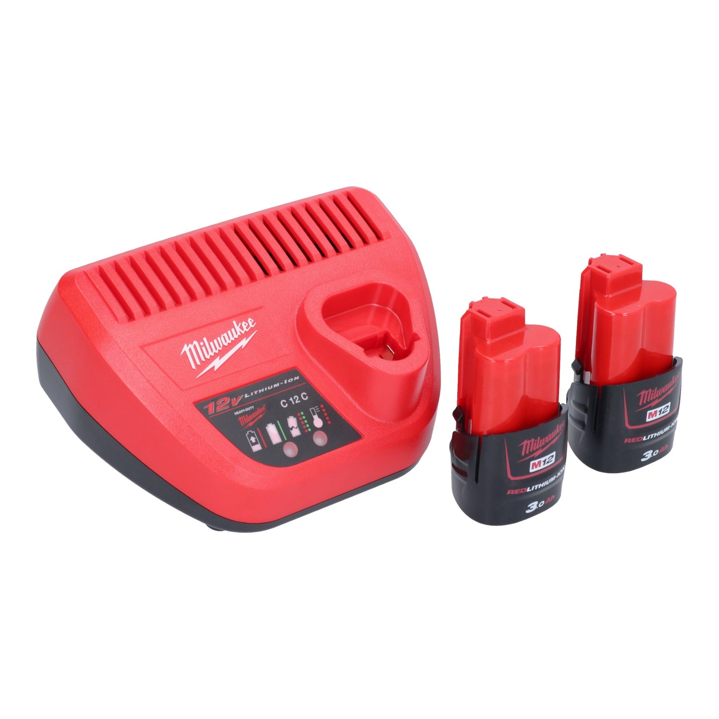 Scie sauteuse à batterie Milwaukee M12 FJS-302 12 V 22 mm sans balais + 2x batteries 3,0 Ah + chargeur