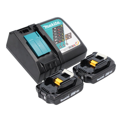 Makita DHR 171 RAX3 marteau perforateur sans fil 18 V 1,2 joule SDS Plus sans balais + 2 batteries 2,0 Ah + chargeur + set de 65 pièces + mallette