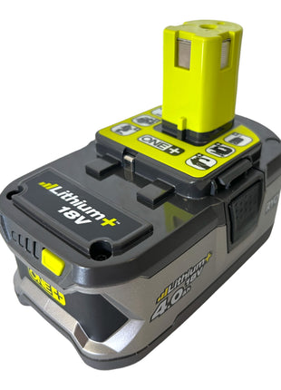 Batterie Ryobi RB18L40 18 V 4,0 Ah / 4000 mAh Li-Ion ONE+ 2 pièces (2x 5133001907) avec indicateur de niveau de charge