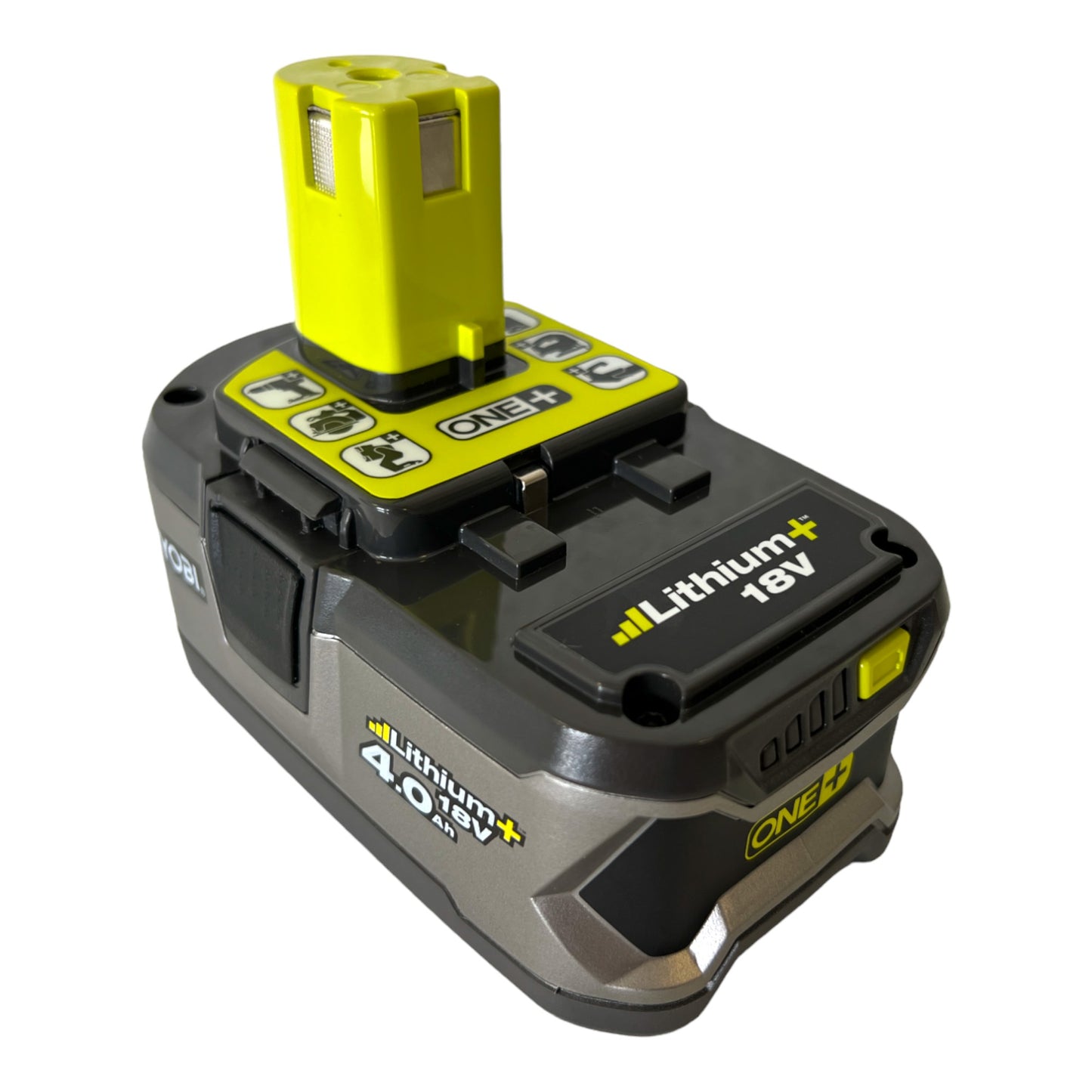 Batterie Ryobi RB18L40 18 V 4,0 Ah / 4000 mAh Li-Ion ONE+ 2 pièces (2x 5133001907) avec indicateur de niveau de charge