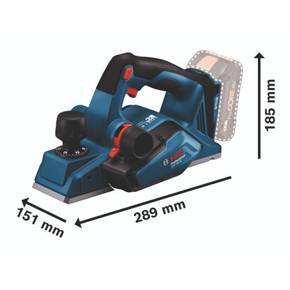 Raboteuse à batterie Bosch GHO 18V-26 Professional 18 V 2,6 mm brushless (06015B5000) + L-Boxx - sans batterie, sans chargeur