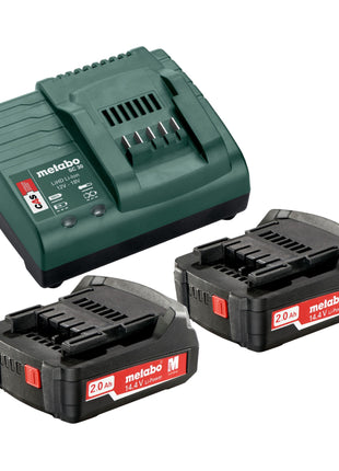 Metabo BS 14.4 Akku Bohrschrauber 14,4 V 40 Nm ( 602206540 ) + 2x Akku 2,0 Ah + Ladegerät + Koffer