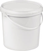 Seau (9000450006) 10 l en plastique, alimentaire blanc, Ø 250 mm, hauteur 265 mm