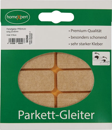 Patin de parquet Premium (3000271032) 20 x 40 mm autocollant