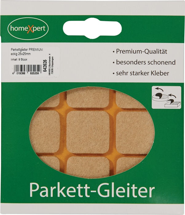 Parkettgleiter Premium ( 3000271033 ) 25 x 25 mm selbstklebend