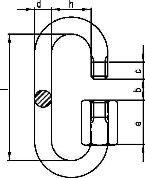 Chaîne à dégagement rapide (1000120508) taille 8 galvanisée