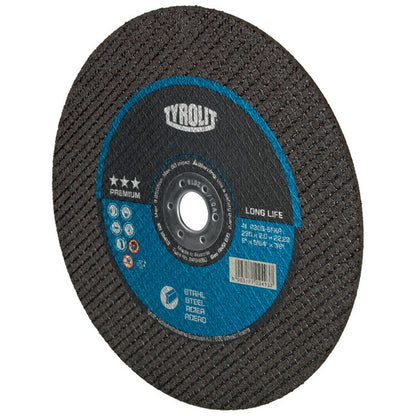 Disque à tronçonner Tyrolit PREMIUM LONGLIFE (8000757548) D125x1mm 41 F alésage droit 22,23 mm