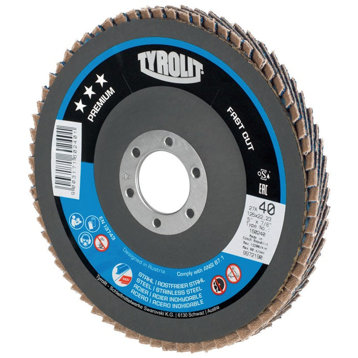 Disque dentelé Tyrolit PREMIUM FASTCUT (8000756289) Ø 125 mm grain 60 déport