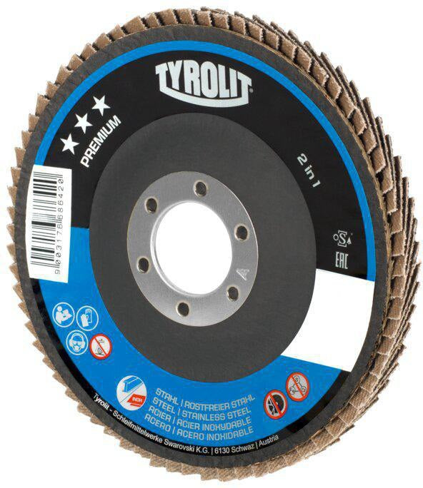 Disque dentelé Tyrolit PREMIUM (4000845930) Ø 125 mm grain 40 décalé