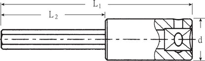 Insert de clé à douille Stahlwille 44 (8000333138) 1/4″ 6 pans longueur 55 mm