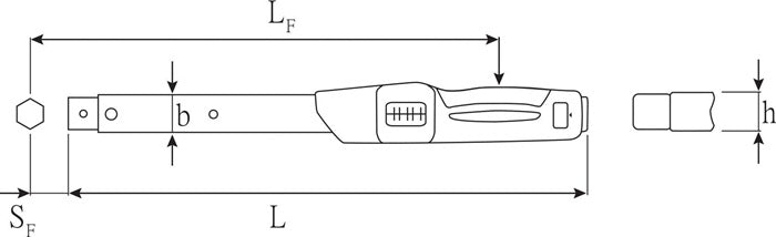 Clé dynamométrique Stahlwille 730N/100 (8000332296) 200-1000 Nm