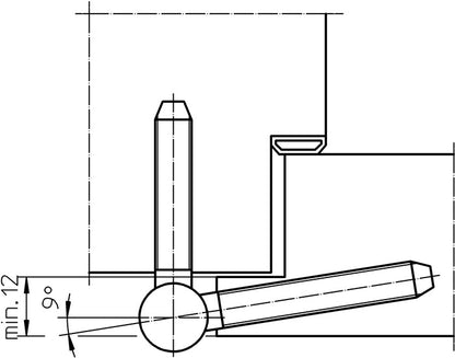 Simonswerk Einbohrband BAKA C 1-15 WF ( 3000255706 ) 3-teilig vernickelt DIN links / rechts Holztüren