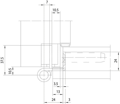 Simonswerk Objektband VARIANT VX 7939 ( 3000700118 ) Edelstahl matt gebürstet 160 kg gefälzte Türen