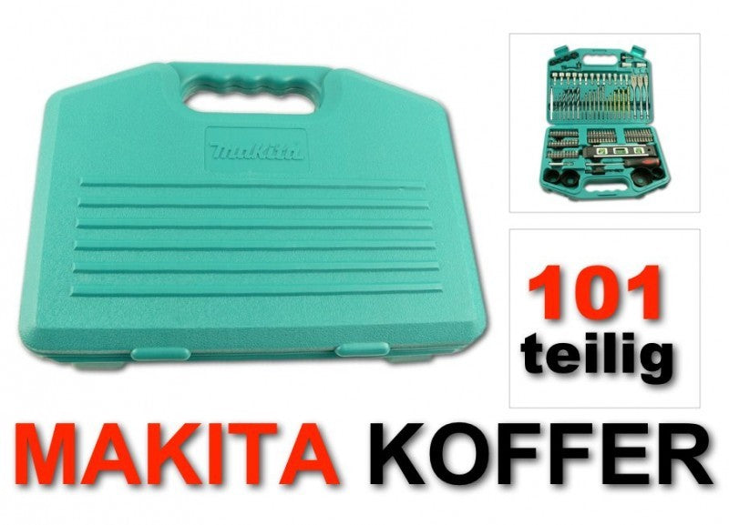 Makita BHP 453 Akku Schlagbohrschrauber 18 V + 1x Akku 3,0 Ah + Ladegerät + 101 tlg. Zubehör Set + Koffer - Toolbrothers