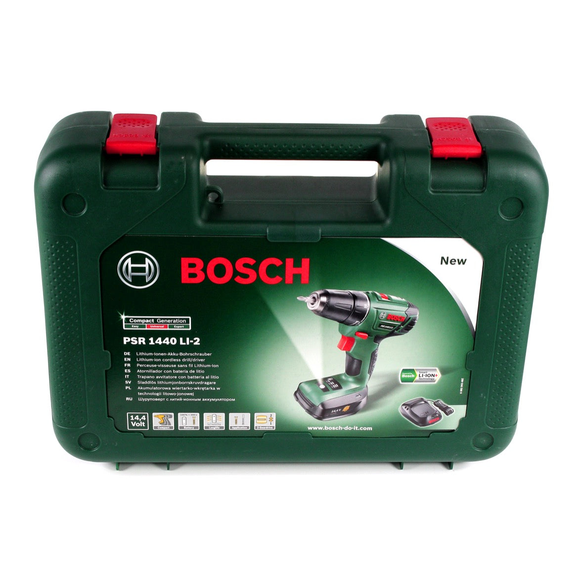 Bosch PSR 1440 Li-2 Akku Bohrschrauber Zwei-Stufen-Technologie im Transportkoffer + 1x 1,5 Ah Akku + Ladegerät ( 06039A3020 ) - Toolbrothers