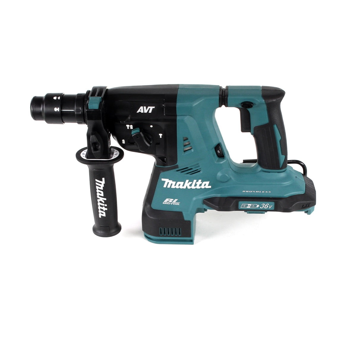 Makita DHR 281 PMJ Brushless Akku Bohrhammer 28 mm 2x 18 V für SDS-PLUS mit Schnellwechselfutter im Makpac + 2x 4,0 Ah Akku + Doppelladegerät - Toolbrothers