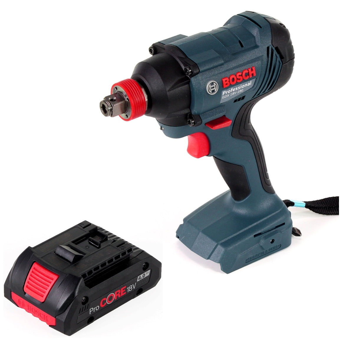 Bosch GDX 18 V-180 Li-Ion Akku Drehschlagschrauber + 1 x 4,0 Ah ProCore Akku - ohne Ladegerät, ohne Koffer - Toolbrothers