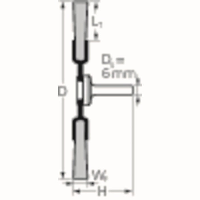 PFERD Rundbürste RBU INOX ( 8000433037 ) Ø 30 mm Drahtstärke 0,2 mm