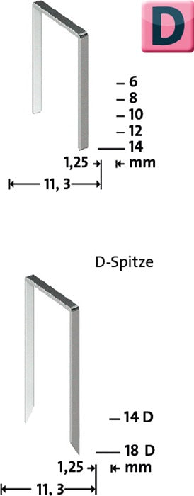 Clip à fil plat Novus D type 53 F (4000813816) largeur de clip 11,3 mm