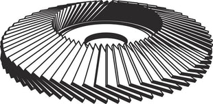 Disque dentelé Klingspor SMT 800 (4000844470) Ø 115 mm granulométrie moyenne 12° courbé