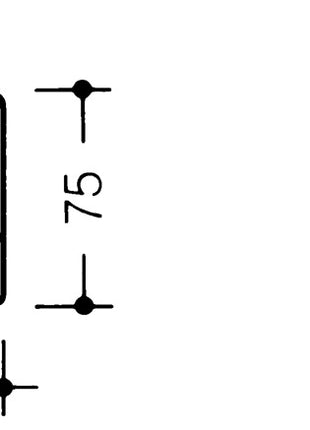 Patère HEWI 477.90.060 (3000206869) saillie simple 47 mm hauteur 72 mm