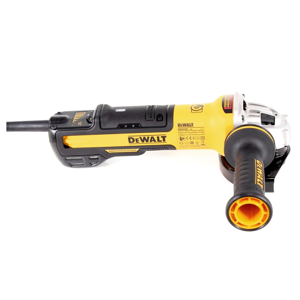 DeWalt DWE 4369-QS 1700W Winkelschleifer 125mm + 10x Trennscheiben Edelstahl flach - Toolbrothers