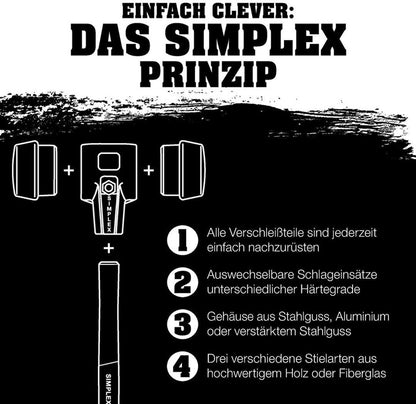 Halder Schonhammer SIMPLEX ( 8000794782 ) Länge 405 mm Kopf-Ø 60 mm