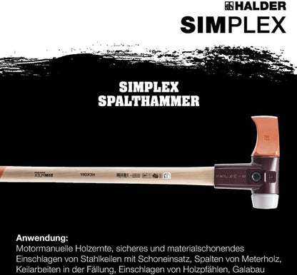 Halder Spalthammer SIMPLEX ( 4000815572 ) 4100 g Stiellänge 850 mm