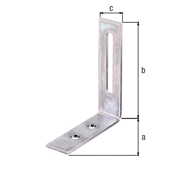 GAH Alberts Verstellwinkel ( 8001552191 ) Länge 65 x 80 mm Breite 20 mm galv. verz. dickschichtpassiviert