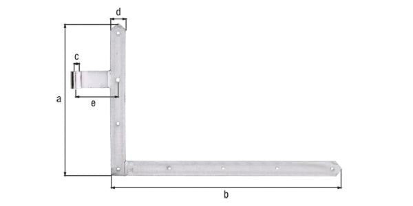 GAH Alberts Torwinkelband ( 8001514106 ) 400x600x40x105mm links unten 5 mm