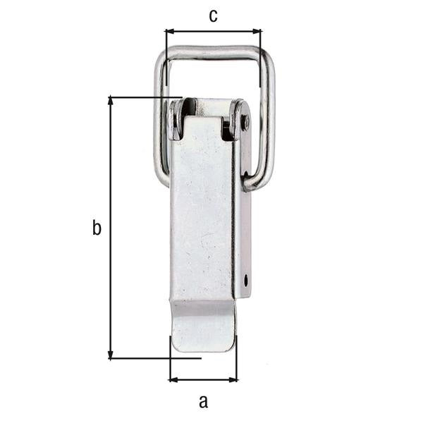 Fermeture de boîte GAH Alberts (8002724939) hauteur 61 mm largeur 18 mm acier