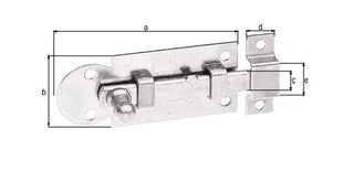 Loquet de fenêtre GAH Alberts (8002773619) longueur 61 mm largeur 26 mm forme extension droite 13,5 mm