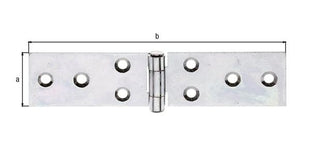 GAH Chemin de table Alberts (8002773622) hauteur 141 mm L.ouvert32 mm galvanisé sendzimir