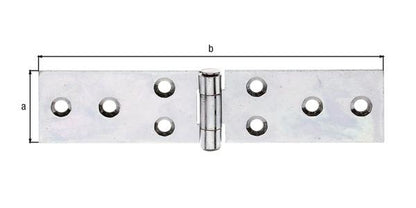 GAH Chemin de table Alberts (8002773622) hauteur 141 mm L.ouvert32 mm galvanisé sendzimir