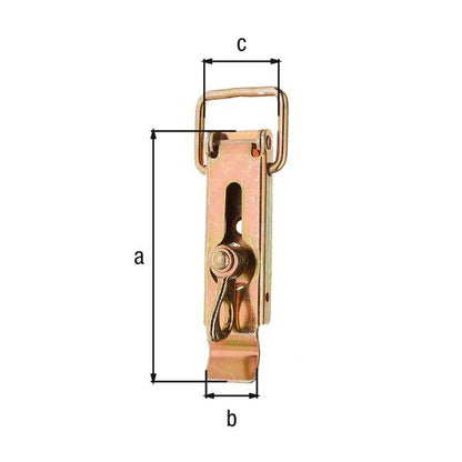 Fermeture de boîte GAH Alberts (8002424322) hauteur 93 mm largeur 30 mm