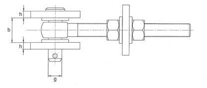 GAH Alberts Verstellbares Torband ( 3000255575 ) 135x19x44x120x25x45x12x6mm