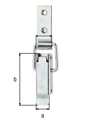 Serrure à boîte GAH Alberts (8002768385) hauteur 61 mm largeur 22 mm pour cadenas de Ø max 7 mm