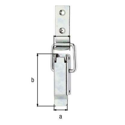 Serrure à boîte GAH Alberts (8002768385) hauteur 61 mm largeur 22 mm pour cadenas de Ø max 7 mm