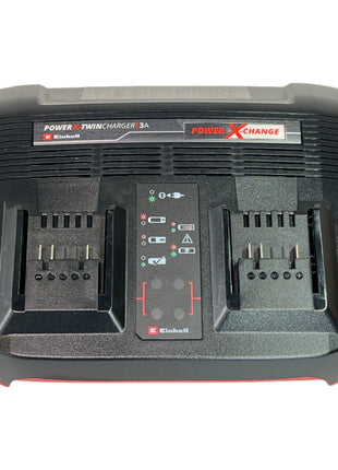 Einhell Power X-Twincharger 3A chargeur double 18 V 3 A (4512069) pour toutes les batteries Li-Ion Power X-Change