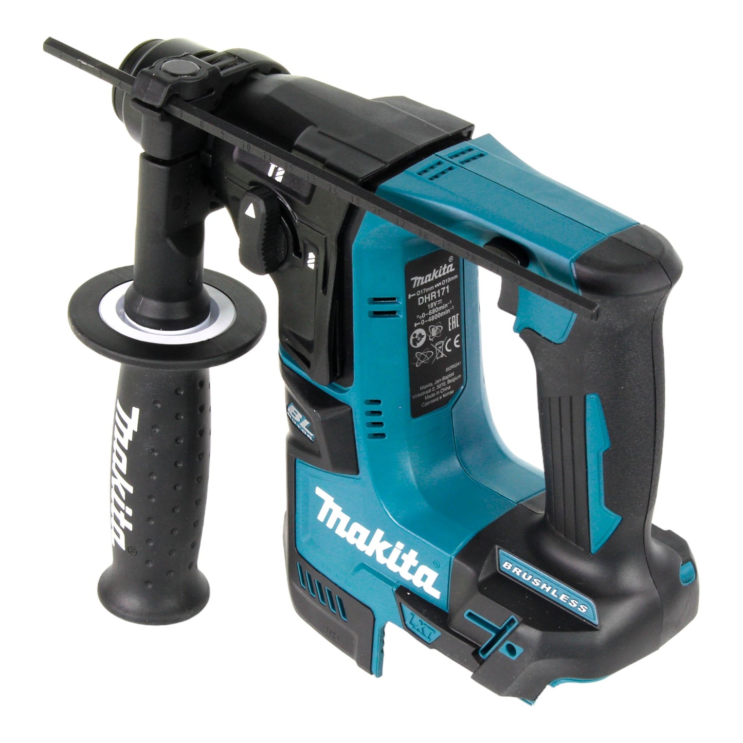 Makita DHR 171 ZX3 marteau perforateur sans fil 18 V 1,2 J SDS-Plus Brushless + jeu d'accessoires 65 pièces + mallette - sans batterie, sans chargeur