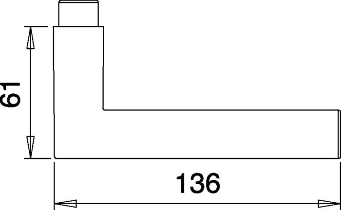 EDI Türdrückerpaar 168 Z ( 3000261385 ) Edelstahl F00 Vierkant 8 mm