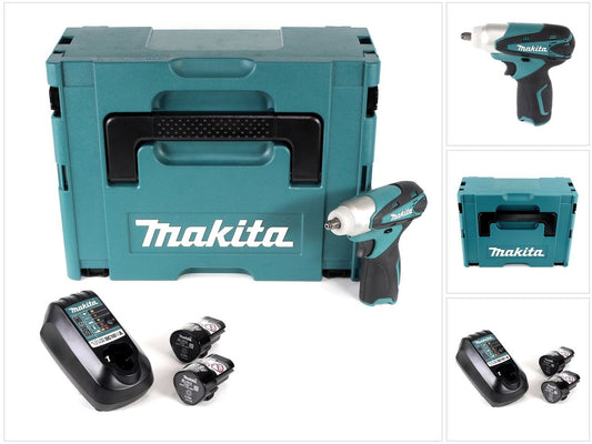 Makita TW 100 DWEJ Akku Schlagschrauber 10,8 V 3/8" im Makpac + 2 x BL1013 1,3 Ah Akku + DC 10 WA Ladegerät - Toolbrothers