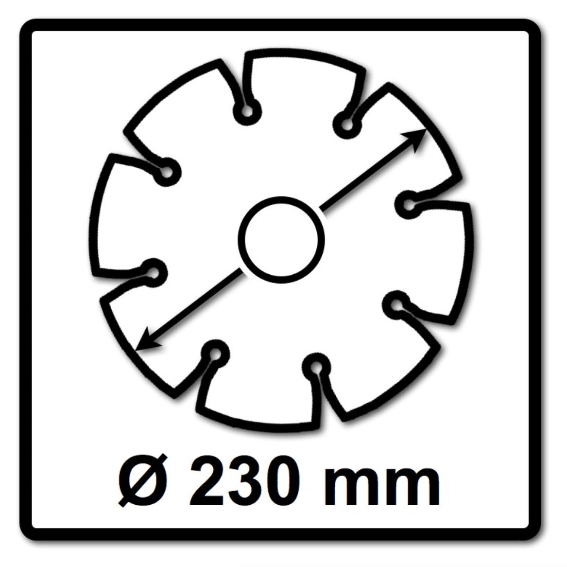 Makita Diamak 230 mm 25 Stk. ( 25x D-61145 ) Diamant Trennscheibe für Stein, Beton Aufnahme 22,23 mm - Toolbrothers