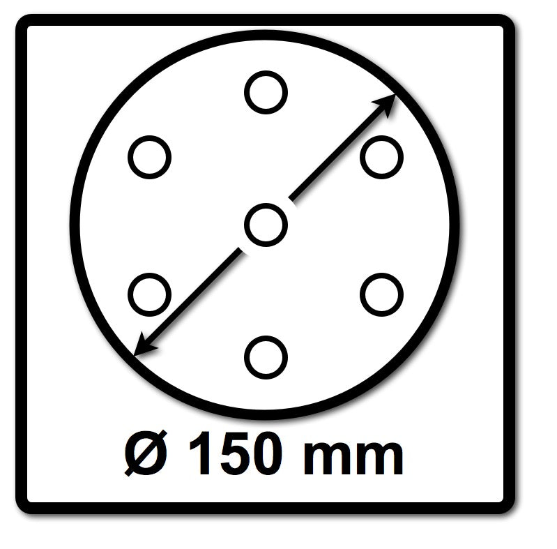 Festool Netzschleifmittel	STF D150 P150 GR NET/50 150 mm / 50 Stk. ( 203306 ) - Toolbrothers