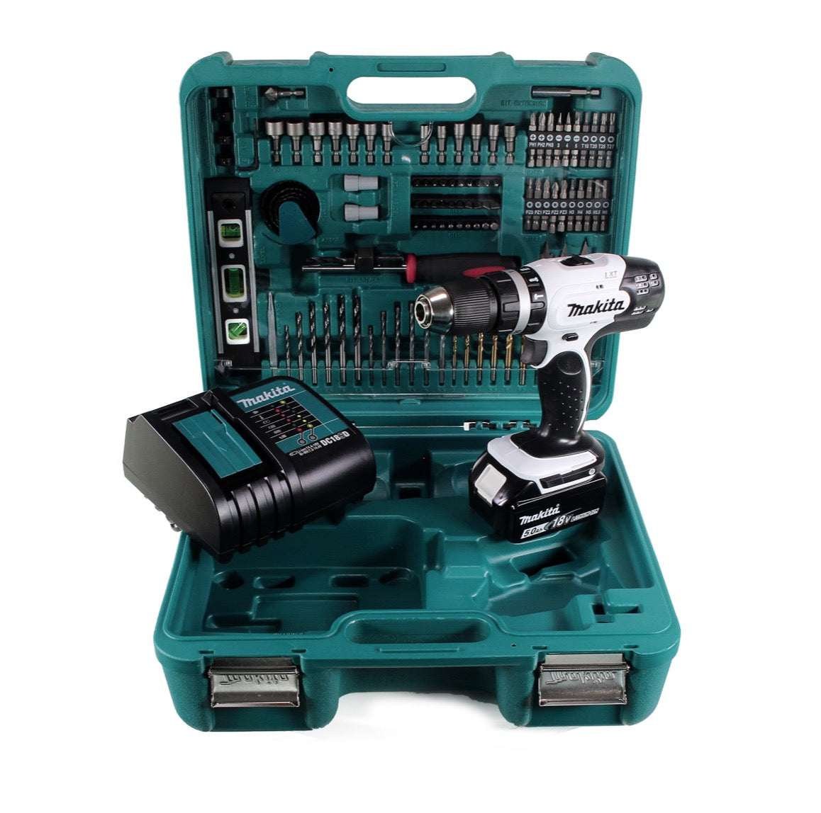 Makita DHP 453 SFTK Akku Schlagbohrschrauber 18 V 42Nm + 1x Akku 3,0Ah + Schnellladegerät + 101-tlg. Zubehörset + Koffer - Toolbrothers